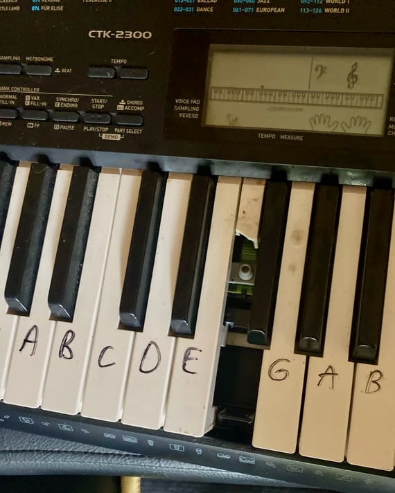 Broken Piano Key on a Casio Keyboard Broken Piano Key on a Casio Keyboard